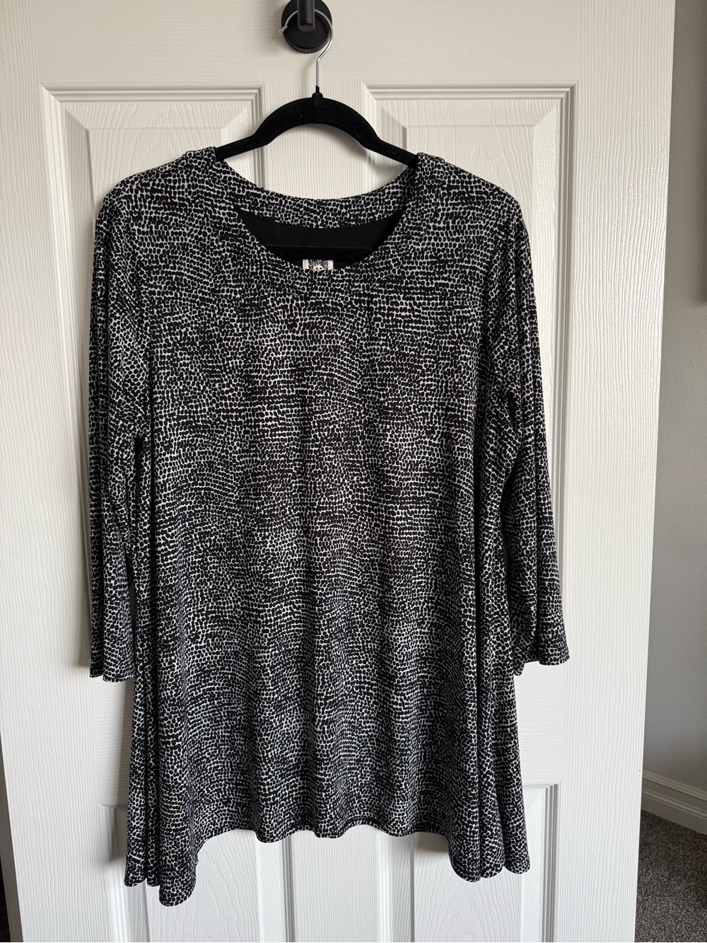 WOMENS ANNE KLEIN 3/4 SLEEVE BLOUSE